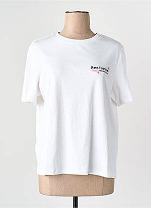 Tricou alb MANGO femeie
