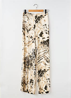 Pantalon drept bej MANGO femeie