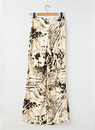 Pantalon drept bej MANGO femeie