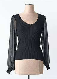Pulover guler în v negru ONLY femme