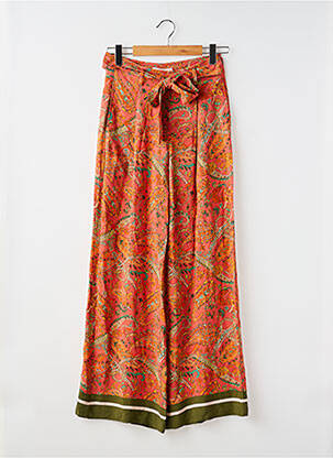 Pantalon larg roșu MANGO femeie