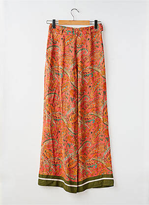 Pantalon larg roșu MANGO femeie