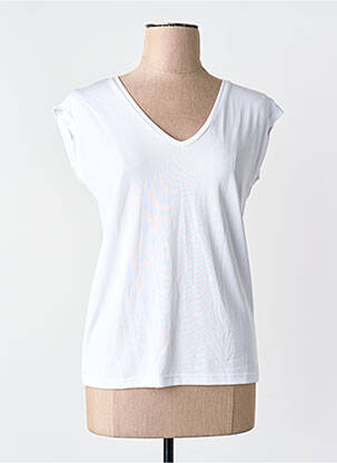 Tricou mâneci scurte mâneci scurte alb PIECES femme