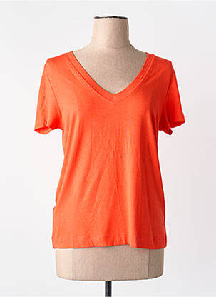 Tricou portocalie MANGO femeie