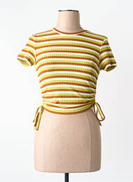 Tricou croială dreaptă mâneci scurte verde ONLY femme