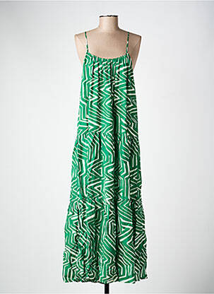 Rochie lungă verde MANGO femeie