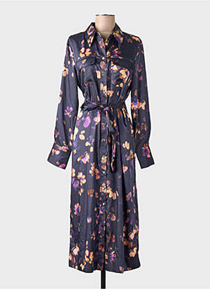 Rochie lungă violet MANGO femeie