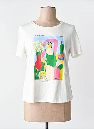 Tricou alb MANGO femeie