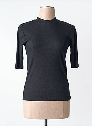 Tricou guler rotund negru VILA femeie