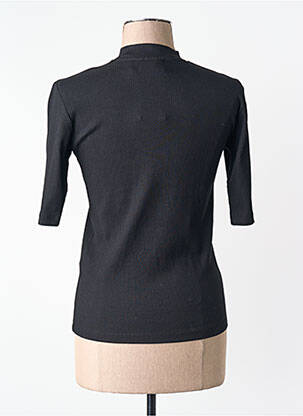 Tricou guler rotund negru VILA femeie