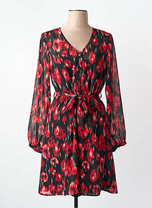 Rochie midi mâneci lungi mâneci lungi roșu ONLY femeie