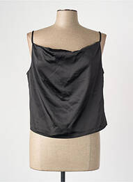 Top guler în v fără mâneci negru VERO MODA femme