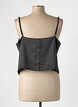 Top guler în v fără mâneci negru VERO MODA femeie
