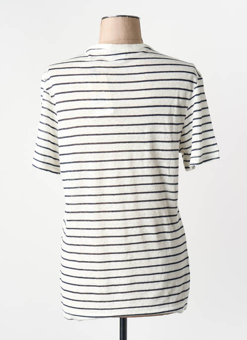 Tricou albastru MANGO homme