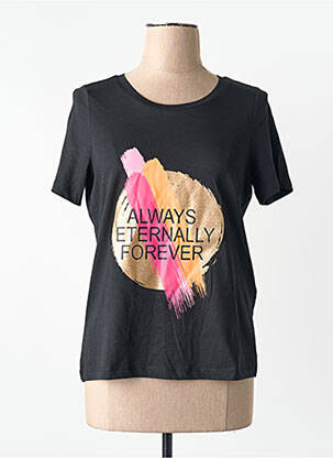 Tricou croială dreaptă mâneci scurte negru VERO MODA femeie
