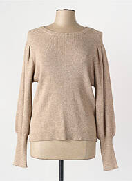 Pulover guler rotund bej ONLY femme
