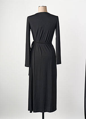 Rochie lungă negru MANGO femeie