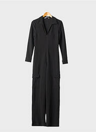 Salopetă-pantalon negru MANGO femeie