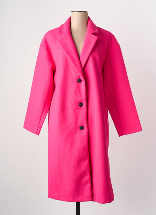 Palton lung guler tip costum roz VERO MODA femme