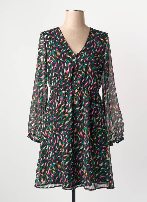 Rochie lungă guler în v roz ONLY femme