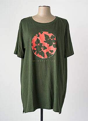 Tricou croială dreaptă verde CARMAKOMA femme