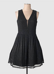 Rochie scurtă negru NAF NAF femme