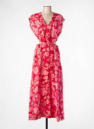 Rochie lungă roz MANGO femeie