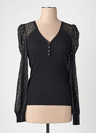 Pulover negru MORGAN femme