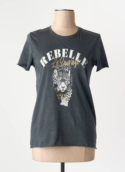 Tricou guler rotund mâneci scurte negru ONLY femme