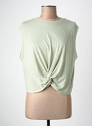 Maiou guler rotund verde VERO MODA femeie