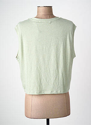 Maiou guler rotund verde VERO MODA femeie