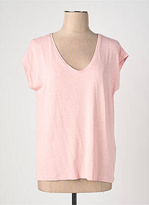 Tricou mâneci scurte mâneci scurte roz PIECES femeie