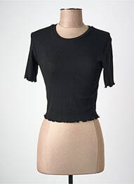Tricou croială dreaptă mâneci scurte negru ONLY femme