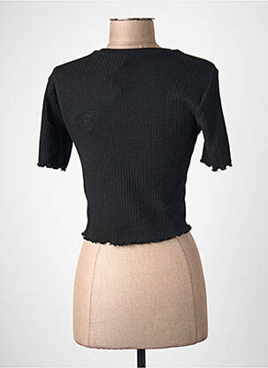 Tricou croială dreaptă mâneci scurte negru ONLY femme
