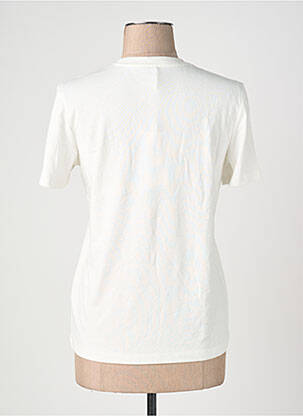 Tricou guler rotund mâneci scurte alb ONLY femeie