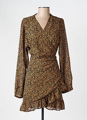 Rochie scurtă mâneci lungi mâneci lungi maro ONLY femeie