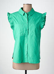 Cămașă mâneci scurte mâneci scurte verde VERO MODA femme