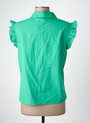 Cămașă mâneci scurte verde VERO MODA femeie