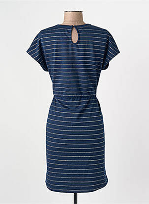 Rochie scurtă guler rotund albastru ONLY femeie