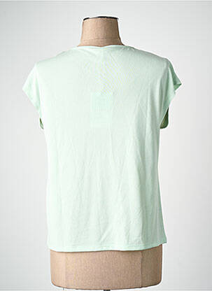 Tricou croială dreaptă mâneci scurte verde ONLY femeie