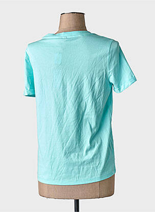Tricou croială dreaptă mâneci scurte albastru VERO MODA femeie