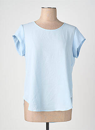 Top guler rotund albastru ONLY femeie