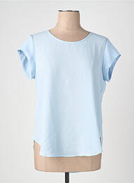 Top guler rotund albastru ONLY femme