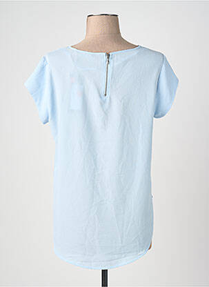Top guler rotund albastru ONLY femeie