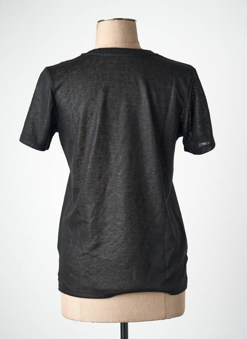 Tricou guler în v negru ONLY femme