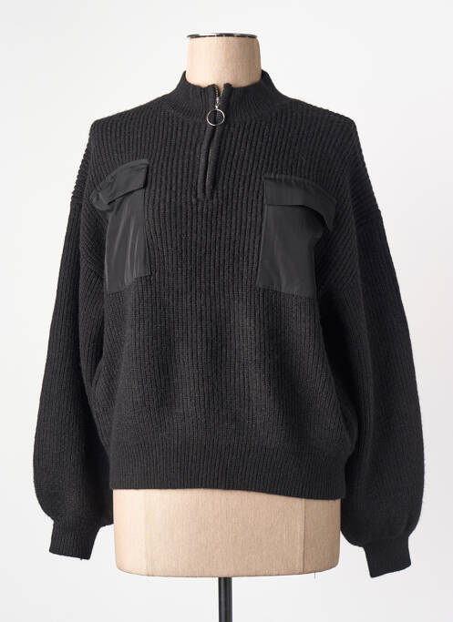 Pulover cu guler înalt negru ONLY femme
