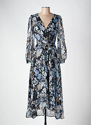 Rochie lungă negru MANGO femeie