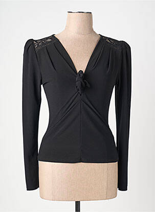 Top negru MORGAN femeie