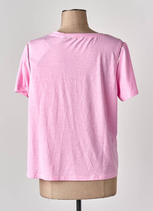 Tricou croială dreaptă mâneci scurte roz VERO MODA femme