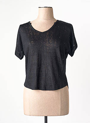 Tricou negru LE TEMPS DES CERISES femeie